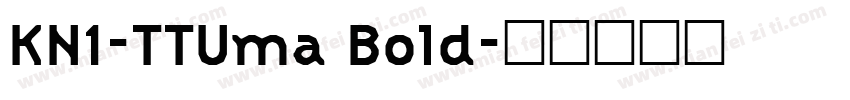 KN1-TTUma Bold字体转换